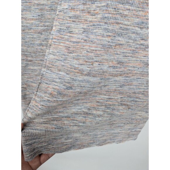 We The People Turtleneck Top Size XS Ribbed Knit Tunic Slit Back Minimalist Cozy - Picture 4 of 7